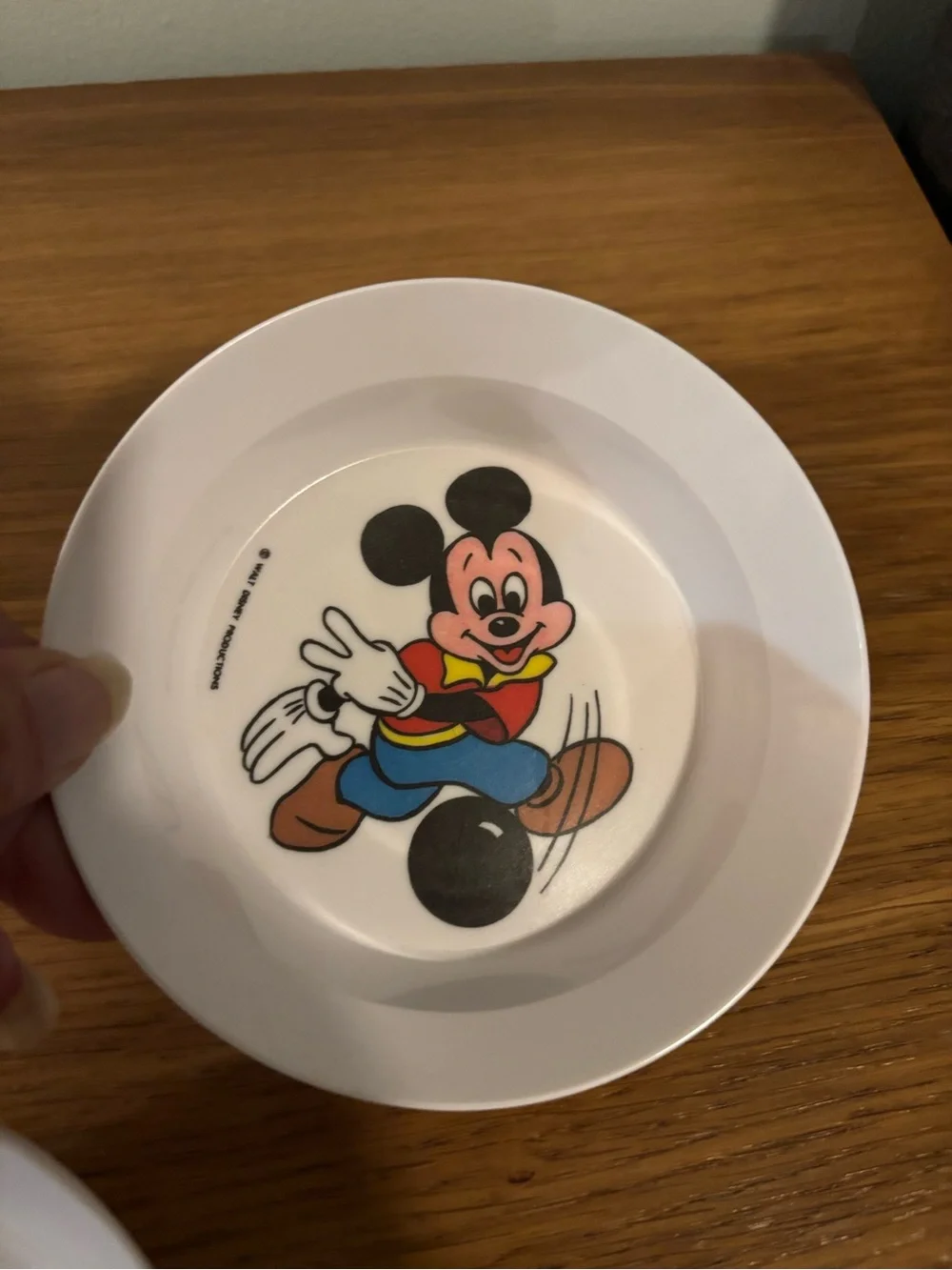 Disney Vintage Mickey Mouse Melamine kids cereal bowls Set of Two